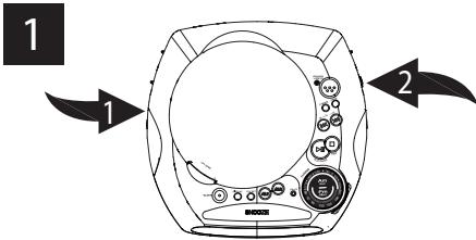CURTIS CR3988 - TO SET THE ALARM TO WAKE TO RADIO - 1