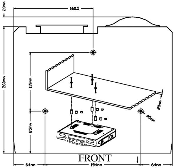 CURTIS KCR2607 - - Mounting template - 1