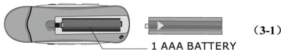 CURTIS MP128 - Inserting the battery - 1