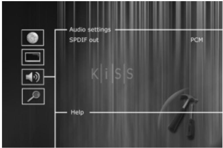 KISS DP-500 - Video settings - 3