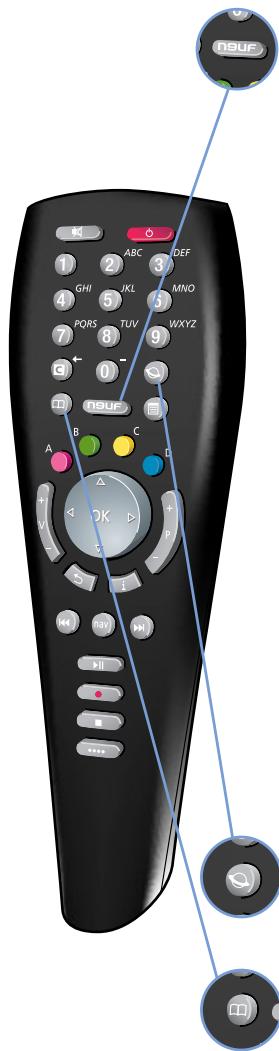 NEUF TELECOM 9 TV HD - - Utilisation de la télécommande - 1