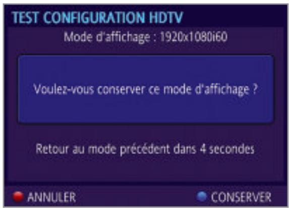 NEUF TELECOM 9 TV HD - - Changement du mode d'affichage en haute définition (prise HDMI) - 3