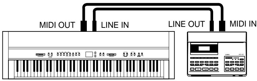 KAWAI CA1000 - MIDI CONNECTION - 1