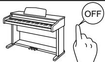 KAWAI ES5 - CAUTION - 2