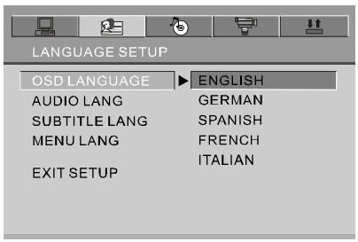 NEXT BASE SDV97-AM - =OSD LANGUAGE = - 1