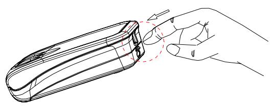 HOLUX GPSLIM 236 - Richtige Methode zum Öffnen des Batteriefachs - 1