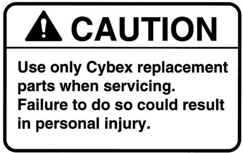 CYBEX INTERNATIONAL 11010_OVERHEAD PRESS - Chapter 5 - Maintenance - 1