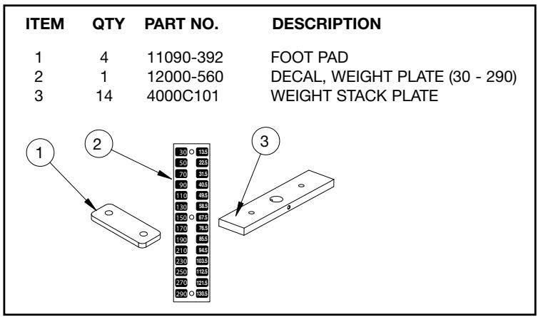 CYBEX INTERNATIONAL 11050_LEG EXTENSION - TOOLS REQUIRED - 1