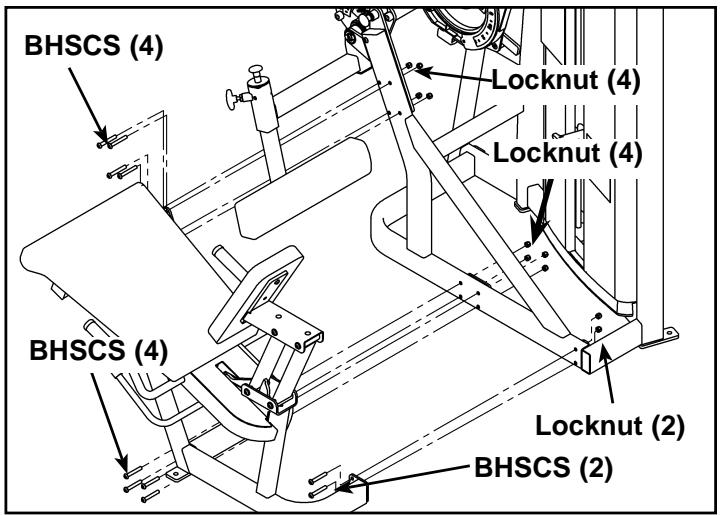 CYBEX INTERNATIONAL 11050_LEG EXTENSION - Install the weight stack. - 1