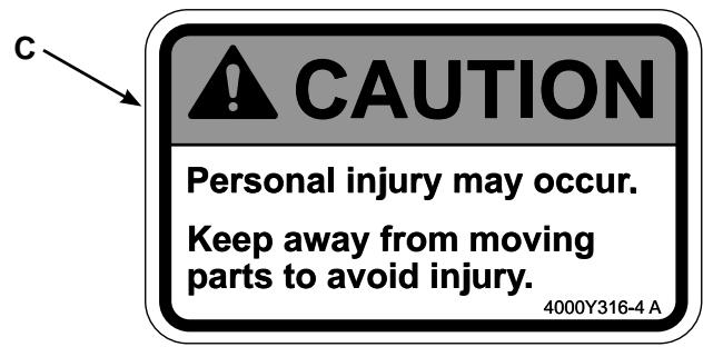 CYBEX INTERNATIONAL 11060_SEATED LEG CURL - Warning/Caution Decals - 3