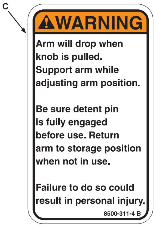 CYBEX INTERNATIONAL 12020 PULLDOWN - Warning/Caution Decals - 3