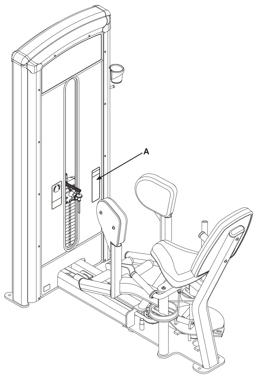 CYBEX INTERNATIONAL 12200 HIP ABDUCTION - Warning/Caution Decals - 3