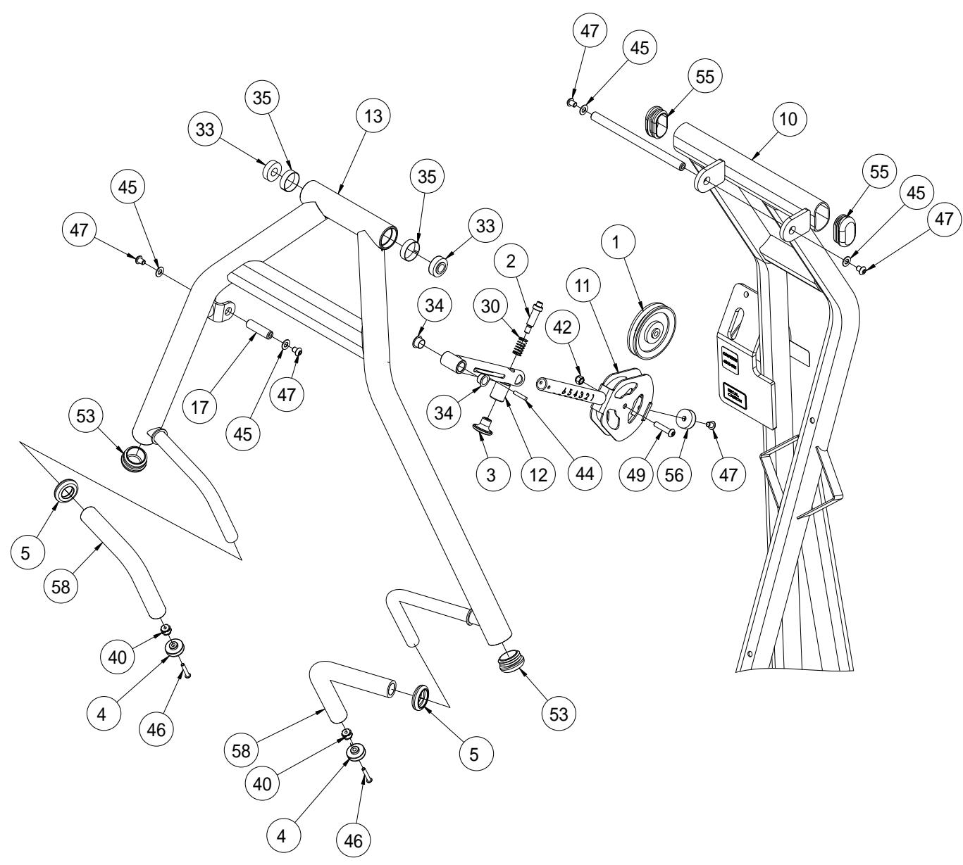 CYBEX INTERNATIONAL 13000 CHEST PRESS - *Language Key - 2