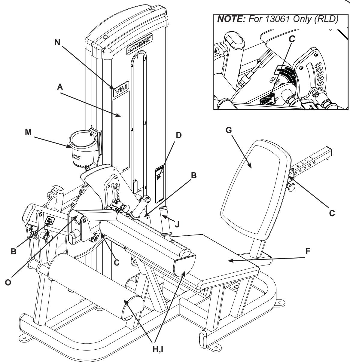 CYBEX INTERNATIONAL 13060 SEATED LEG CURL - SEATED LEG CURL - 1