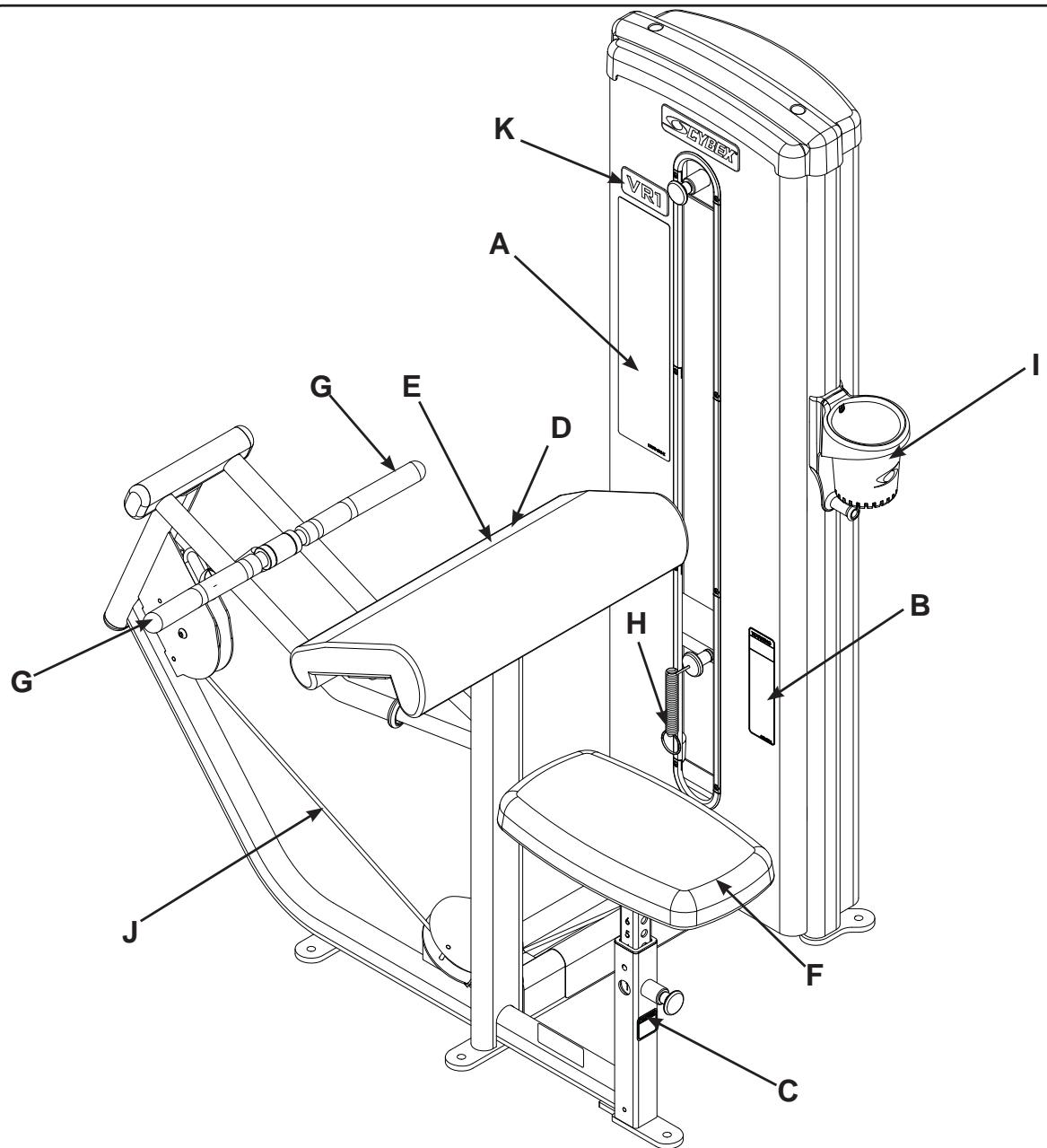 CYBEX INTERNATIONAL 13070 ARM CURL - PRODUCT NO. 13070 - 1