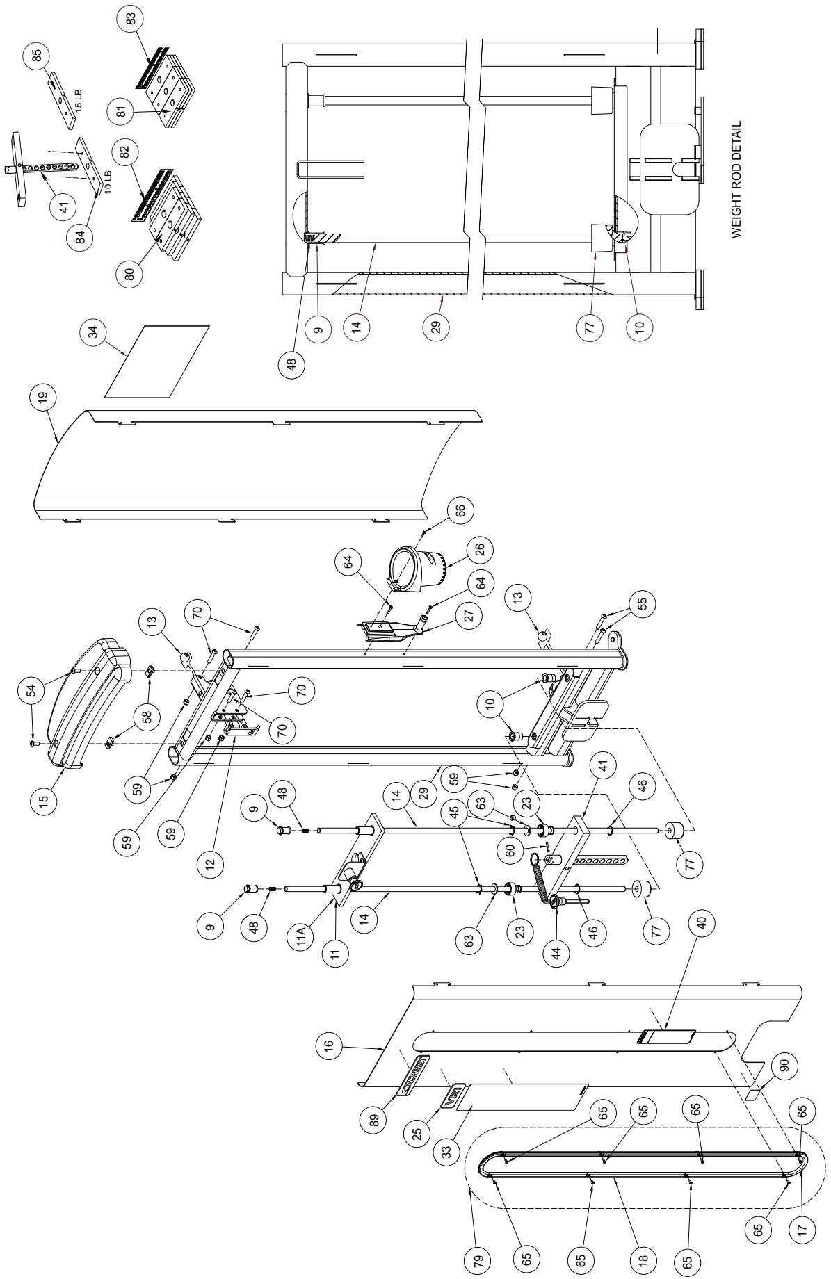 CYBEX INTERNATIONAL 13075 ARM CURL - PART NO. - 3