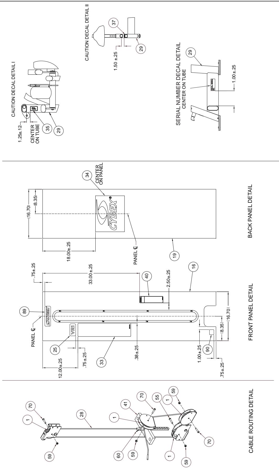 CYBEX INTERNATIONAL 13075 ARM CURL - PART NO. - 4