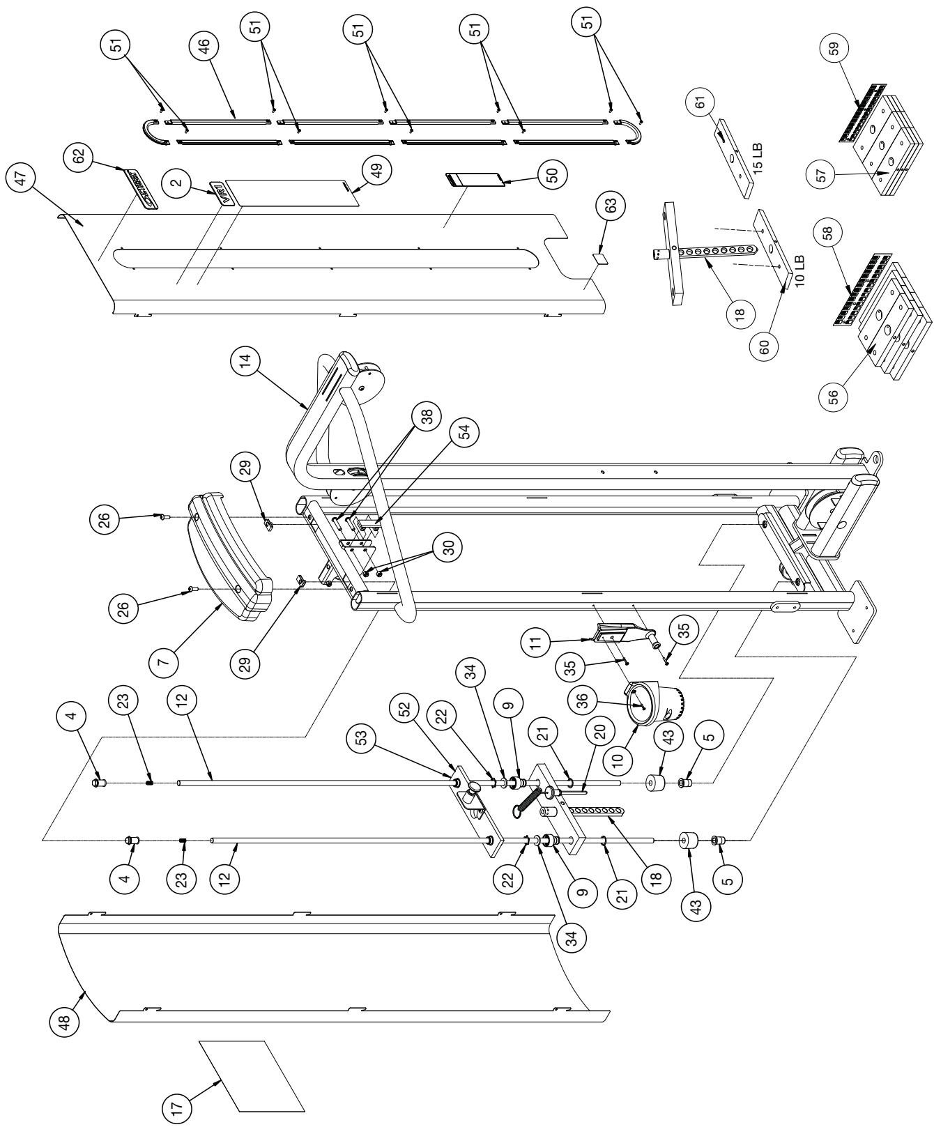 CYBEX INTERNATIONAL 13080 ARM EXTENSION - PART NO. - 3