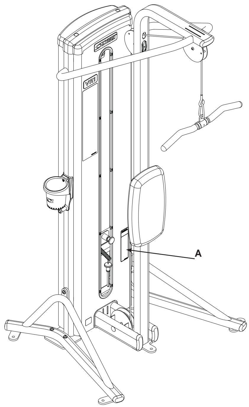 CYBEX INTERNATIONAL 13080 ARM EXTENSION - Warning/Caution Decals - 1