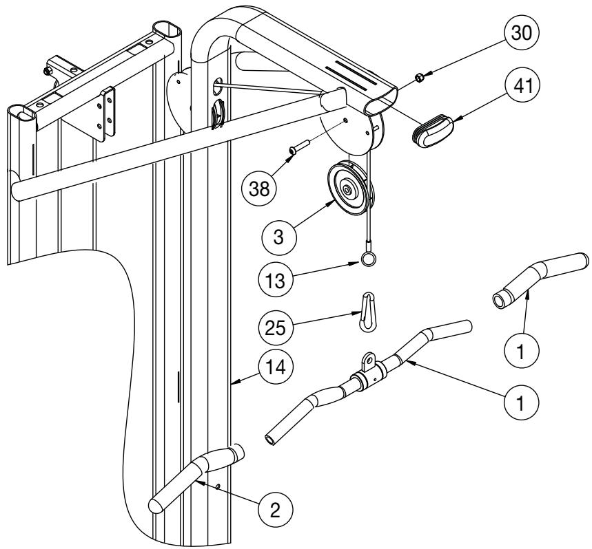 CYBEX INTERNATIONAL 13080 ARM EXTENSION - PART NO. - 4