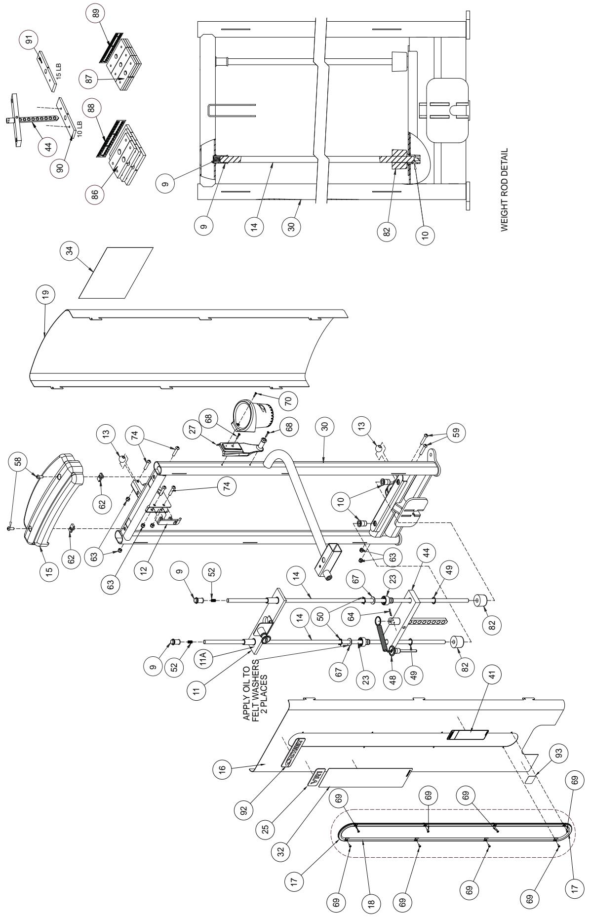 CYBEX INTERNATIONAL 13085 ARM EXTENSION - PART NO. - 2