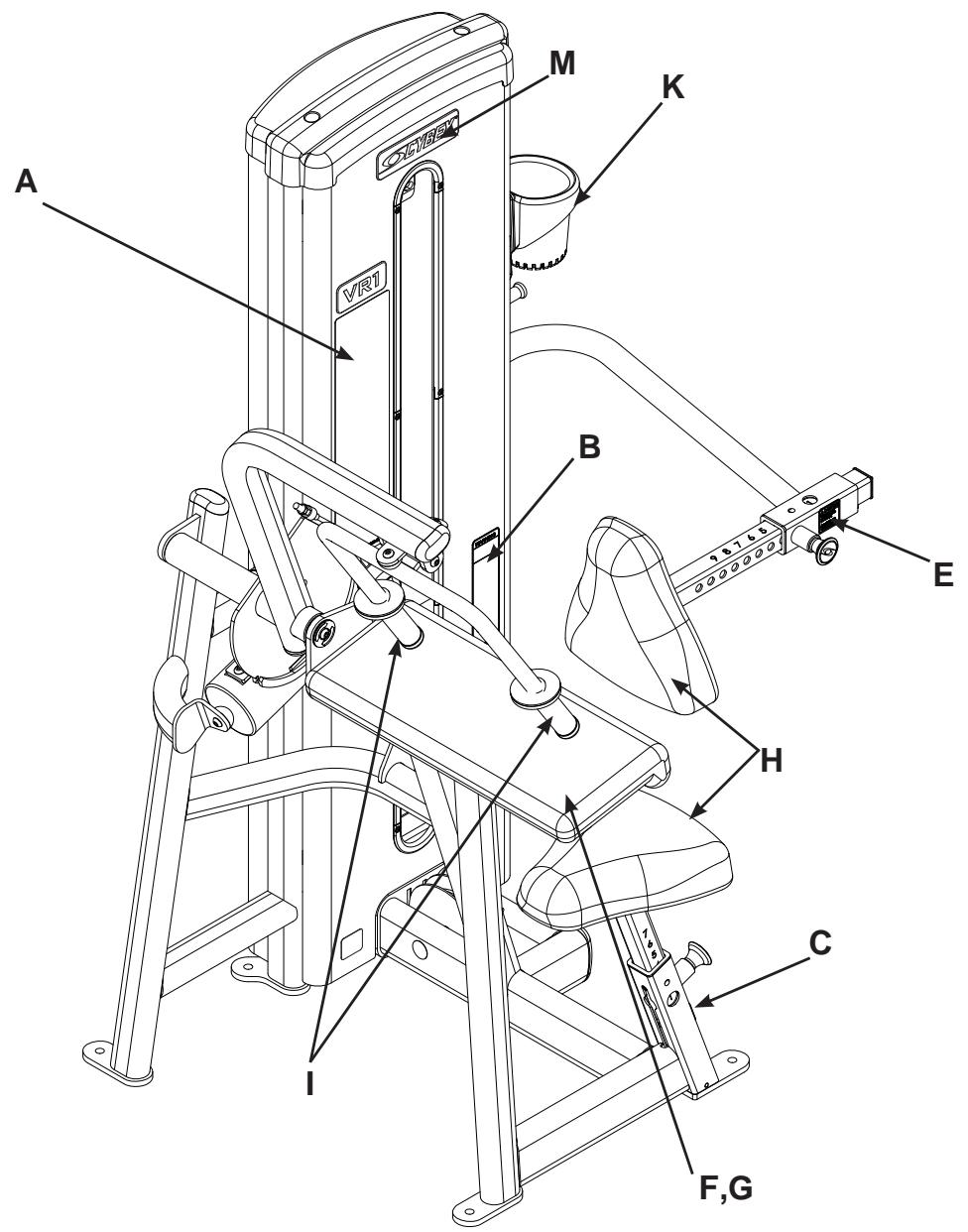 CYBEX INTERNATIONAL 13085 ARM EXTENSION - ARM EXTENSION - 1