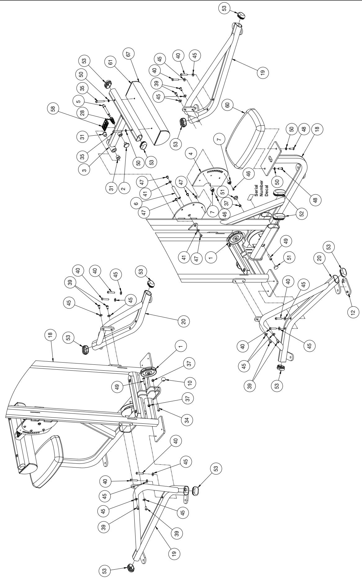 CYBEX INTERNATIONAL 13130 LAT PULL - PART NO. - 1