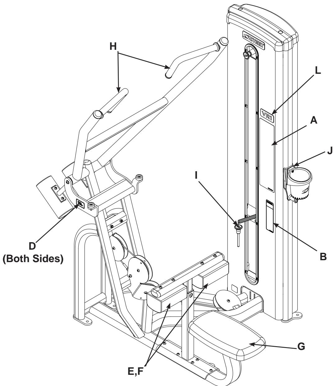 CYBEX INTERNATIONAL 13135 PULLDOWN - PRODUCT NO. 13135 - 1