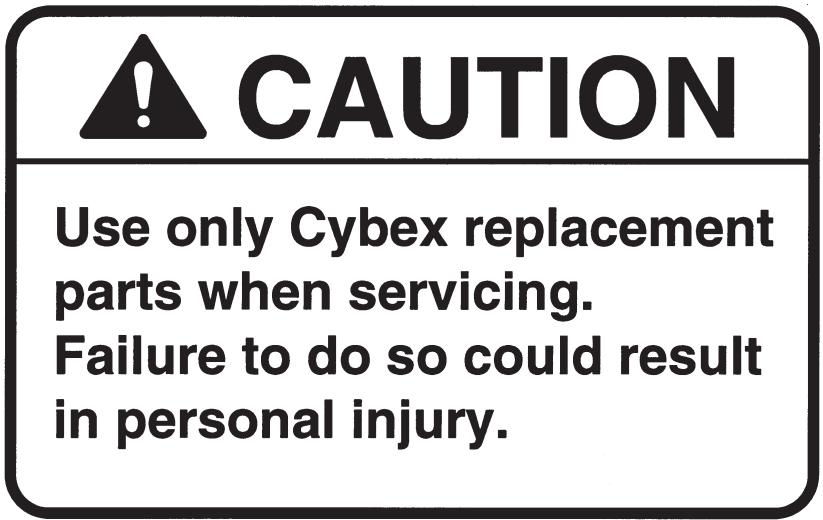 CYBEX INTERNATIONAL 13135 PULLDOWN - - Maintenance - 1