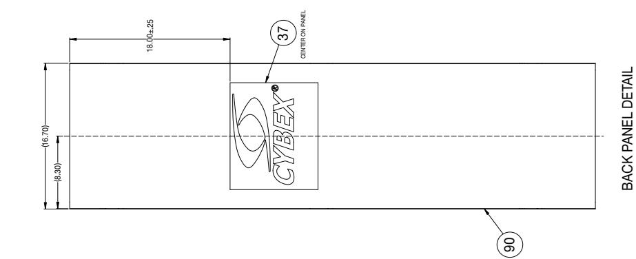 CYBEX INTERNATIONAL 13200 AB-BACK - ABDOMINAL/BACK MAIN ASSSEMBLY - 5
