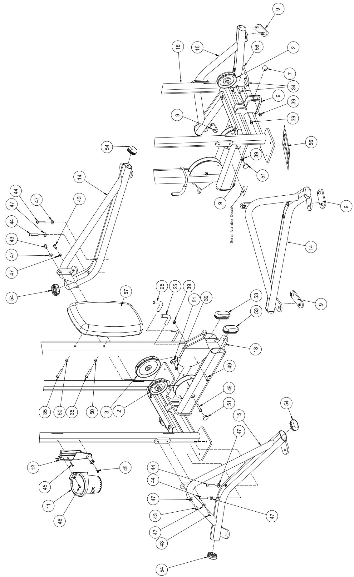 CYBEX INTERNATIONAL 13230 TRICEP-BICEP - PART NO. - 1