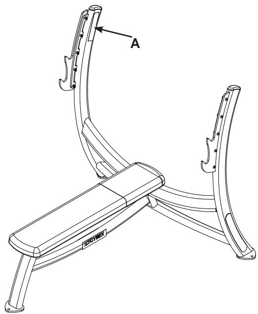 CYBEX INTERNATIONAL 16010 OLYMPIC BENCH - Warning/Caution Decals - 2