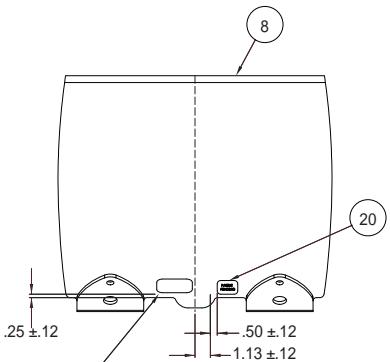 CYBEX INTERNATIONAL 16020 45 DEGREE BACK - Decal Placement Detail - 5