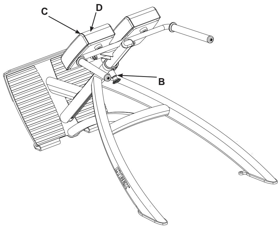 CYBEX INTERNATIONAL 16021 45 DEGREE BACK - Free Weight 45^ Back Extension - 1