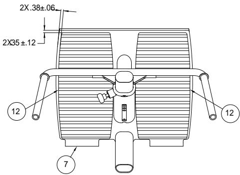 CYBEX INTERNATIONAL 16021 45 DEGREE BACK - Decal Placement Detail - 4