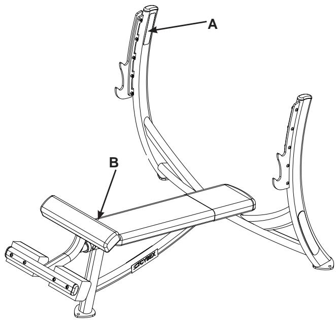CYBEX INTERNATIONAL 16060OLYMPIC DECLINE BENCH - WARNING - 1
