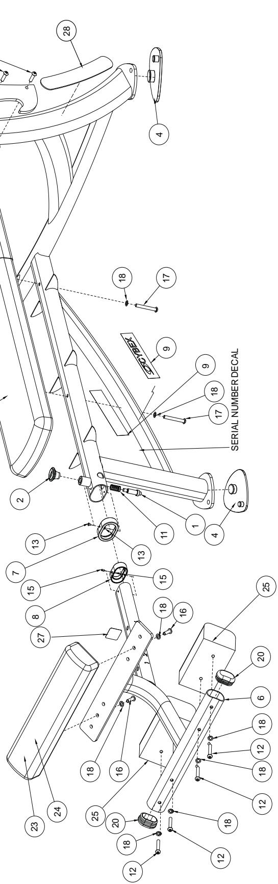 CYBEX INTERNATIONAL 16060OLYMPIC DECLINE BENCH - PART NO. - 2
