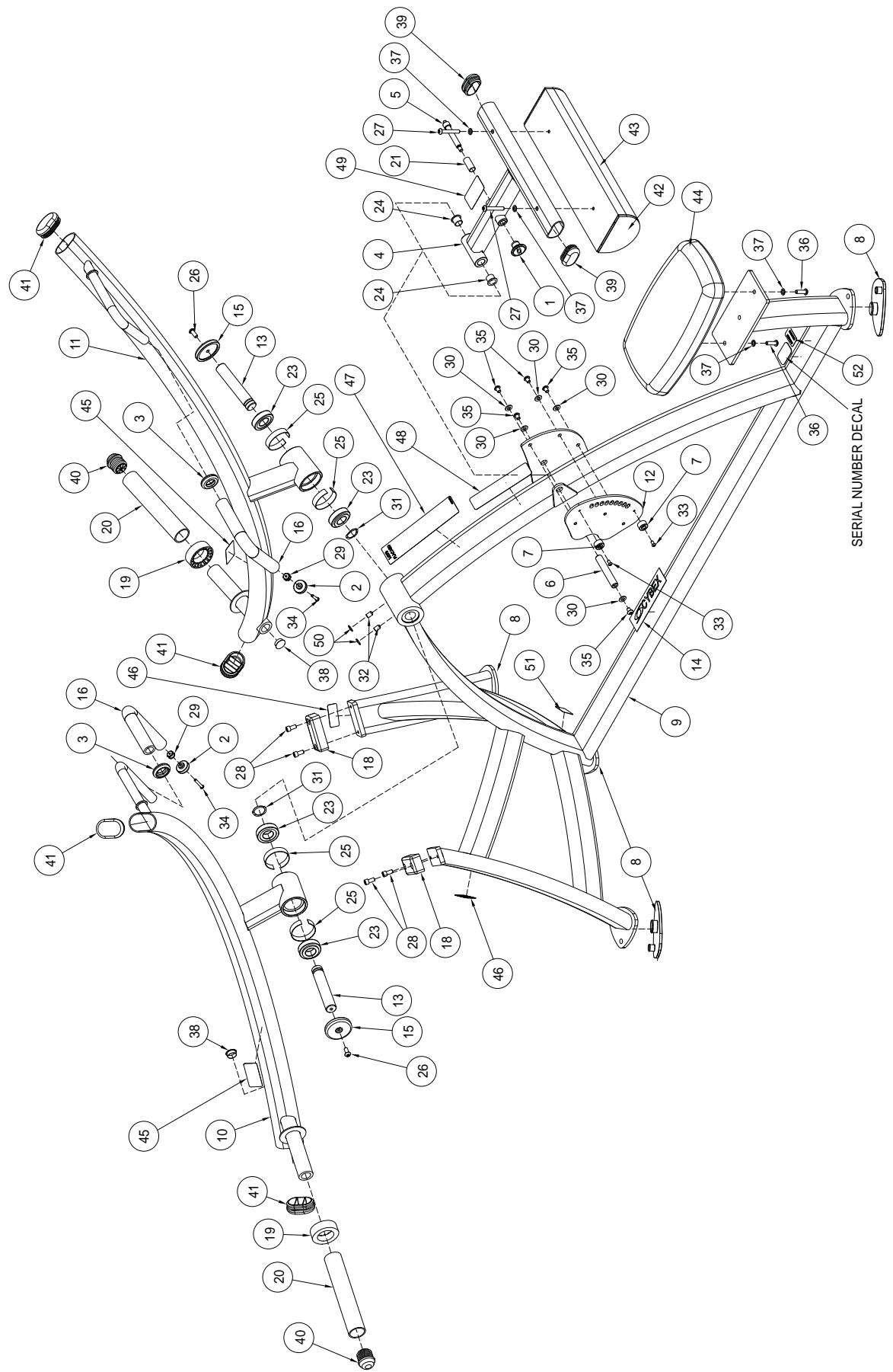 CYBEX INTERNATIONAL 16070 PULLDOWN - PART NO. - 1