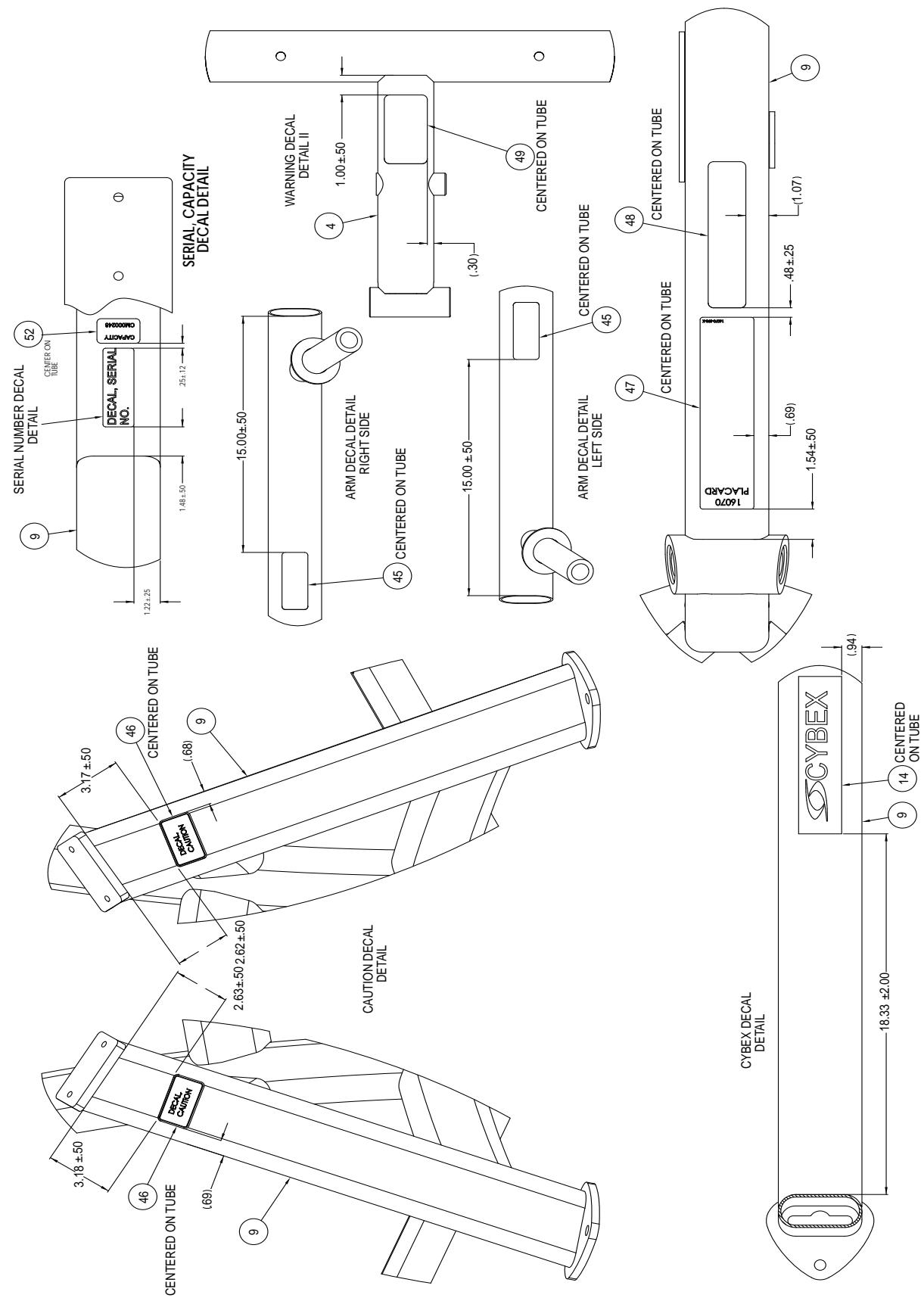 CYBEX INTERNATIONAL 16070 PULLDOWN - PART NO. - 2