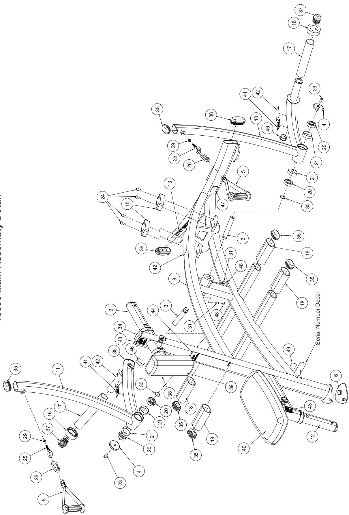 CYBEX INTERNATIONAL 16090 ROW - PART NO. - 1