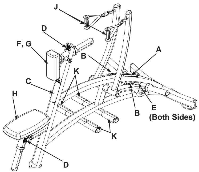 CYBEX INTERNATIONAL 16090 ROW - Plate Loaded Row - 1