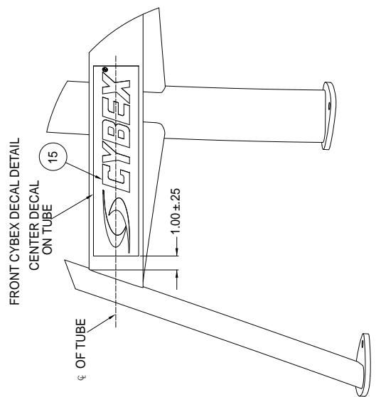 CYBEX INTERNATIONAL 16100 OVERHEAD PRESS - PART NO. - 3