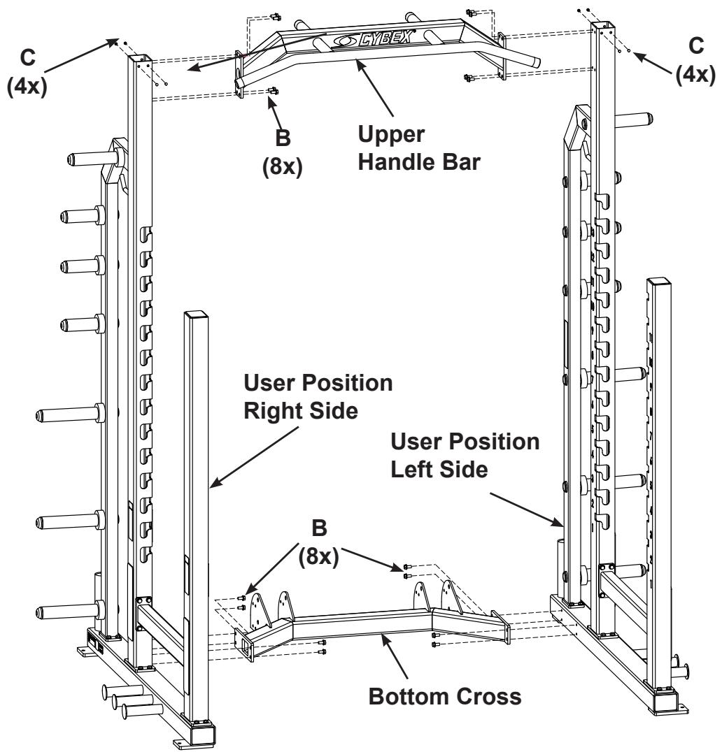 CYBEX INTERNATIONAL 19020_19030 MULTRACK - Assemble Rack in area it will be used. - 1