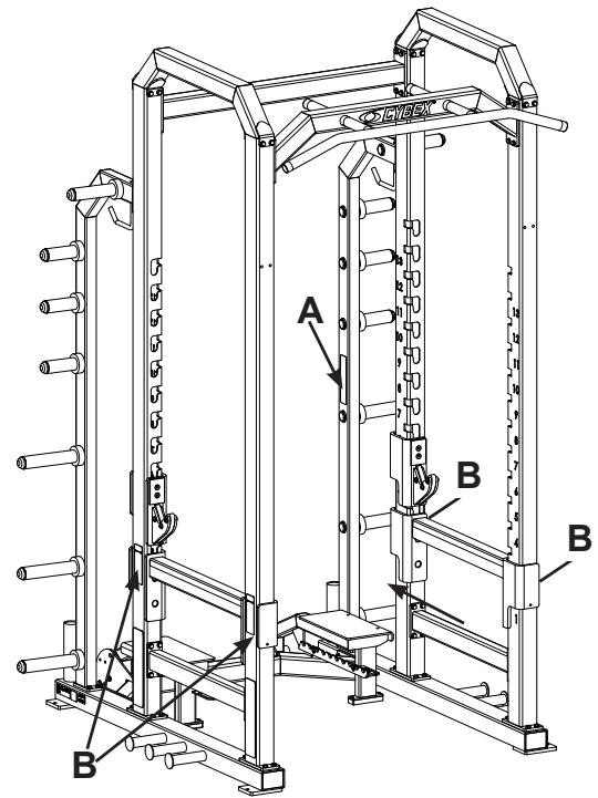CYBEX INTERNATIONAL 19040_19050 POWERRACK - AWARNING - 1