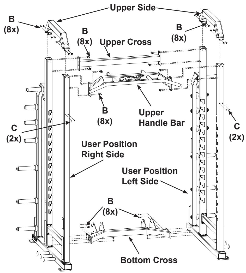CYBEX INTERNATIONAL 19040_19050 POWERRACK - Total Weight and Size - 3