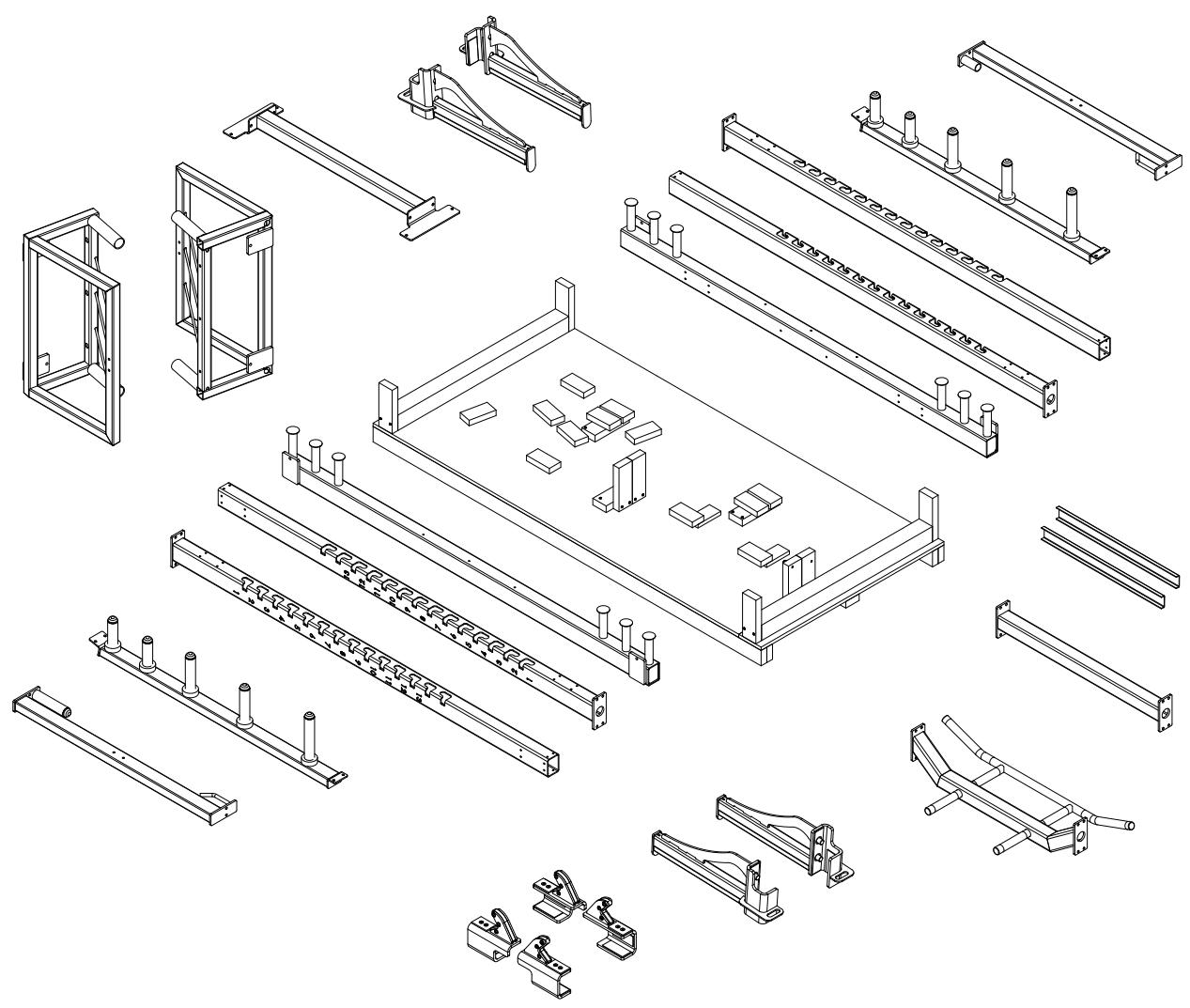 CYBEX INTERNATIONAL 19060_19070 COMBO RACK - Total Weight and Size - 2