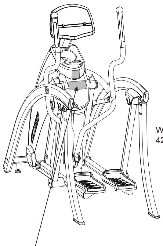 CYBEX INTERNATIONAL 425A ARC - Warning Decals - 1