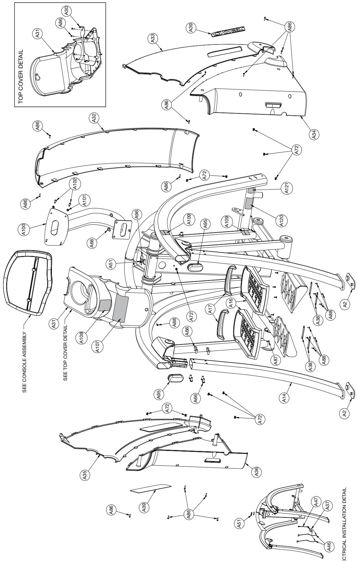 CYBEX INTERNATIONAL 425A ARC - CAUTION - 3