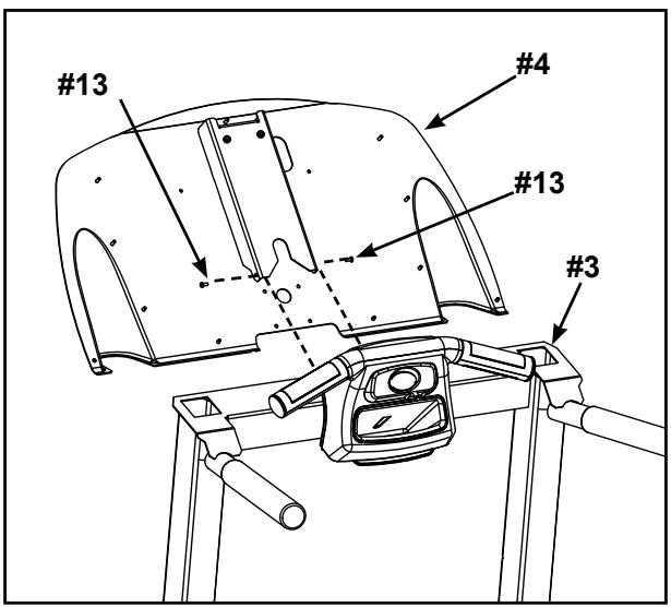 CYBEX INTERNATIONAL 425T TREADMILL - Install the console back to the upright assembly. - 1