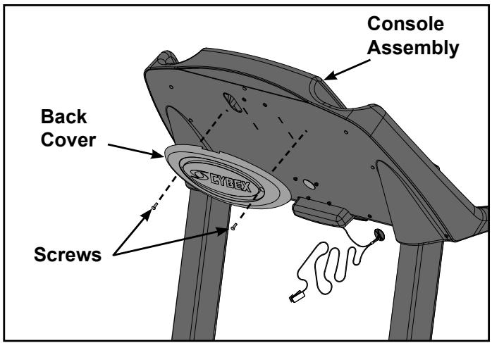 CYBEX INTERNATIONAL 425T TREADMILL - Attach the motor cover (three pieces). - 1